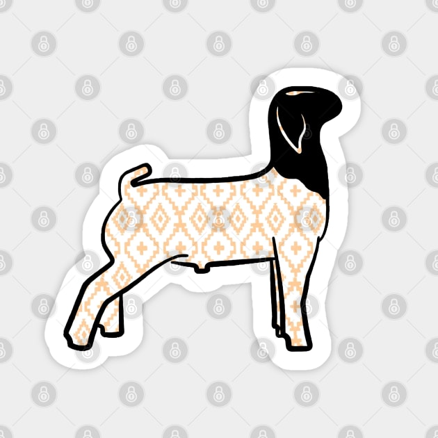 Rustic Yellow Aztec Market Goat - NOT FOR RESALE WITHOUT PERMISSION Sticker by l-oh